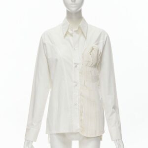 Yohji Yamamoto Madam Gres inspired knife pleat shirt